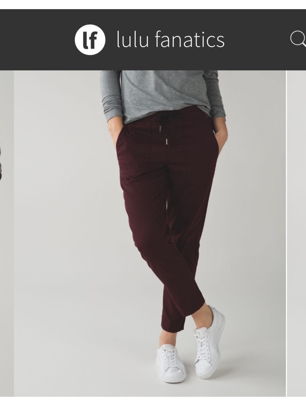 Lululemon &go Take You There Trouser Ankle Pant Sz 8 Bordeaux Drama Maroon 8059